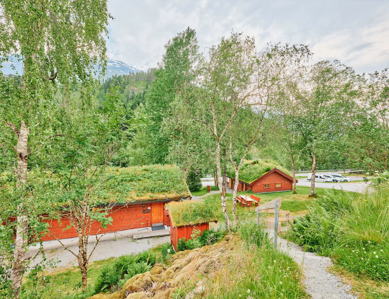 Bilde av resepsjon og servicehus på Tjugen camping2